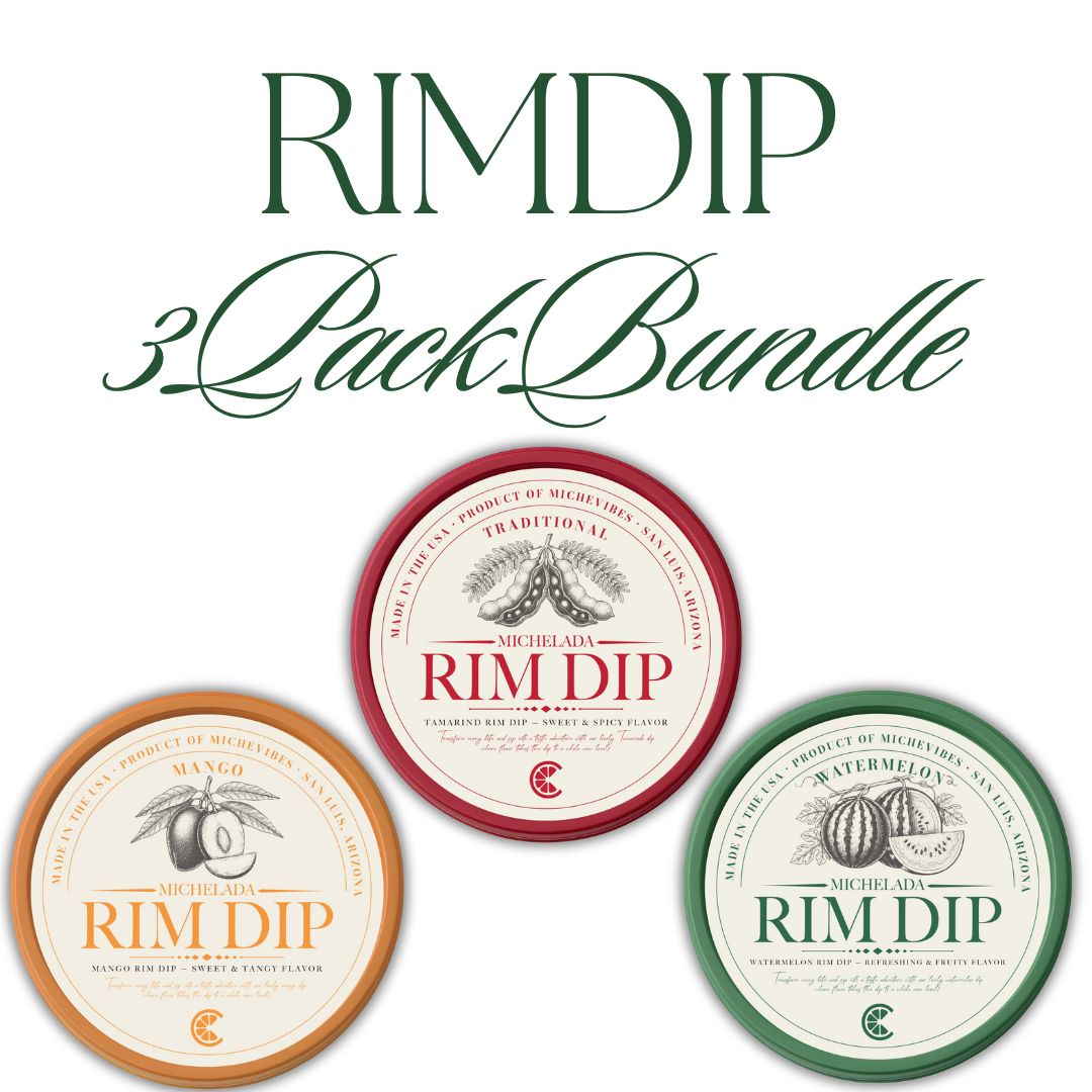 MicheVibes Rim Dip Trio – Mango, Traditional & Watermelon (3-Pack Bundle)